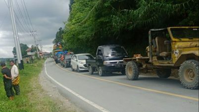 Jalan Nasional di Saruban Cubadak Solok Sudah Bisa Dilewati Kendaraan