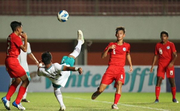 Indonesia Tanpil Perkasa Libas Singapura 9-0 Tanpa Balas