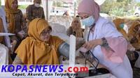Dokter dan masyarakat umum gelar aksi donor darah sambut HUT IDI ke 72 di halaman RSUD Kota Padang Panjang. Foto/Istimewa