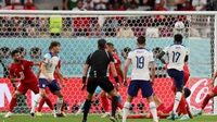 Inggris saat menundukan Iran pada laga perdana Piala Dunia 2022 grup B. Skor 6-2 mengakhiri pertandingan. Ist