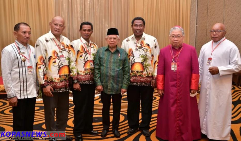 Wapres Ma'ruf Amin melakukan pertemuan dengan Pj Gubernur Papua dan sejumlah tokoh agama dan tokoh Adat di Kabupaten Marauke. Ist