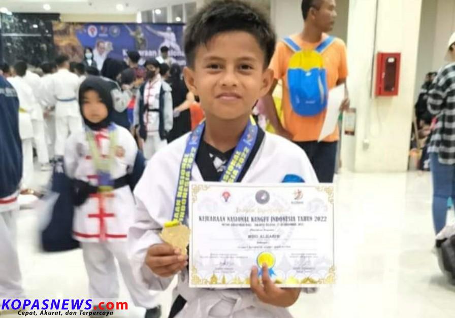 Muhammad Al Habib siswa SDN 04 Sungai Gading raih medali emas di tingkat nasional Desember 2022 lalu