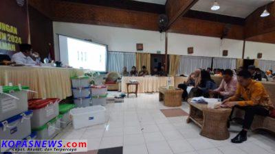 KPU Padang Pariaman menggelar rapat pleno rekapitulasi hasil penghitungan perolehan suara Pemilu 2024
