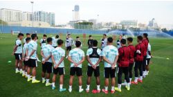 Timnas U23 saat menjalani sesi latihan di Dubai, Uni Emirat Arab. Dok PSSI